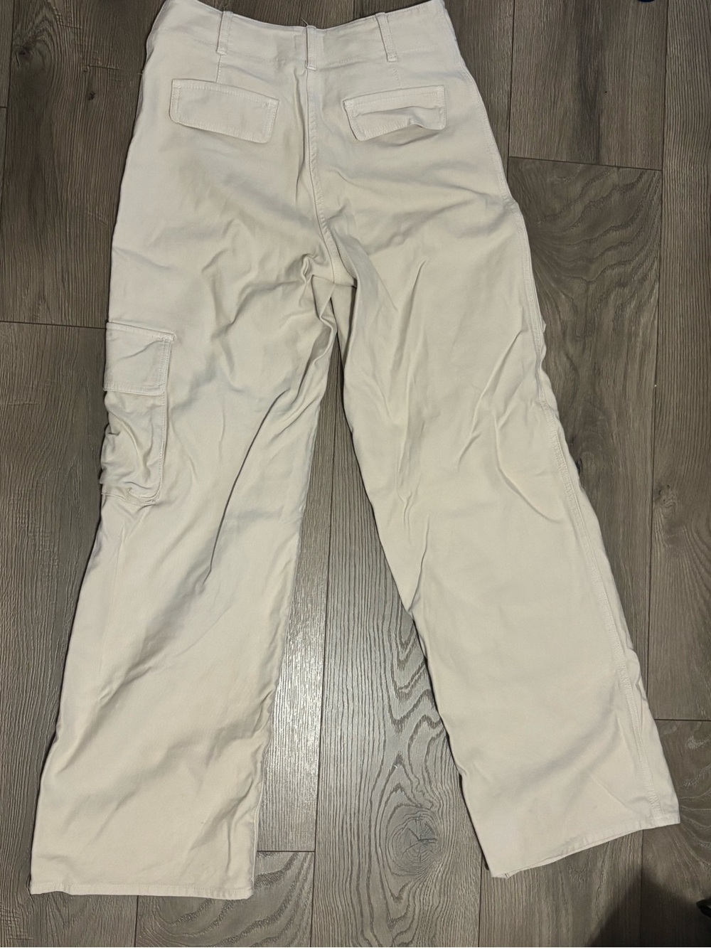 Wilfred Cream Cargo Pants with Utility Pockets